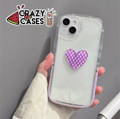 Corazon lila-tipo uso rudo ip 13 pro max