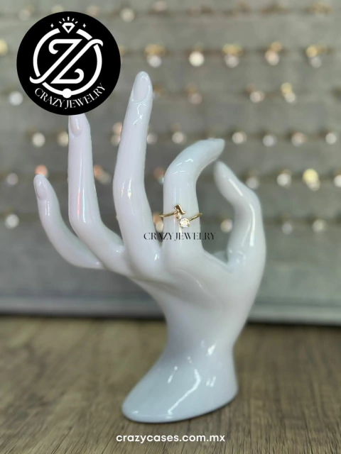 Anillo acero ajustable - inicial lisa A - comprar en línea