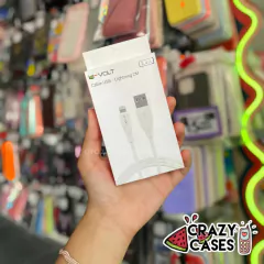 Cable USB-Lightning 2M Blanco U-VOLT
