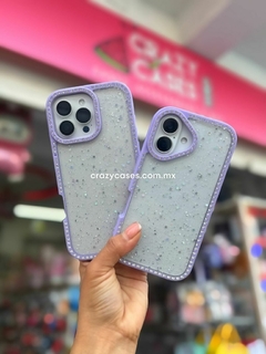 Case Glitter cristales lila ip 16 Pro Max - comprar en línea