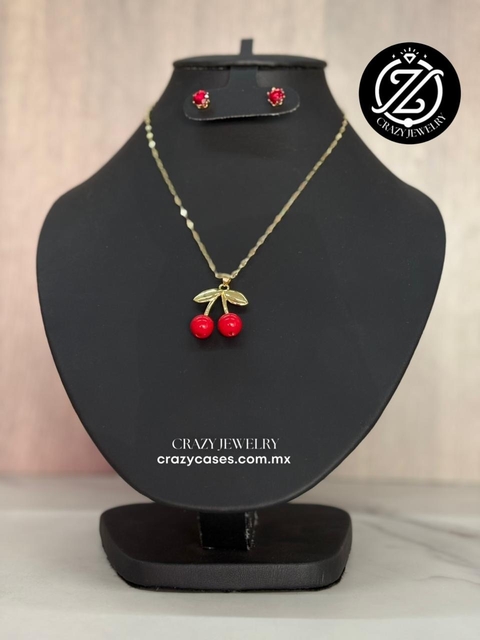 Juego de oro laminado - Cerezas