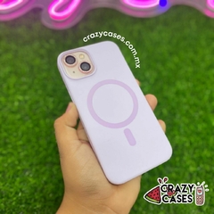 Magsafe Silicon Lila Case para iPhone 15 Pro Max - comprar en línea