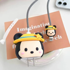 Mickey Mouse Summer Protector de Cubo y Cable