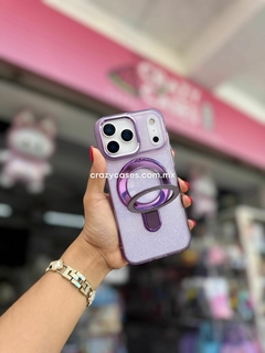 Case MagSafe Glitter lila iPhone 17 Pro - Crazy Cases