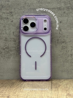 Case Metal clear MagSafe lila iPhone 17 Pro Max en internet