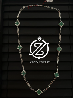 Trébol Cadena de Plata. Color Verde