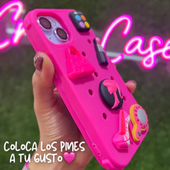 Barbie casetify pink charms- ip 14 pro max/15 pro max - comprar en línea