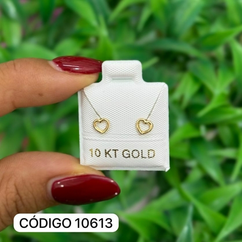 Corazón Silueta -Oro 10K