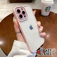 Pink-metal cubre cámara ip 13 pro