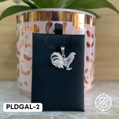 Gallo modelo #2 - dije de Plata .925