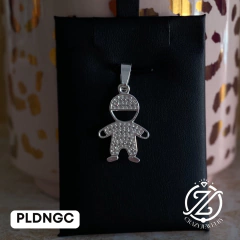 Niño con gorra y zirconias - dije de Plata .925 - (copia)