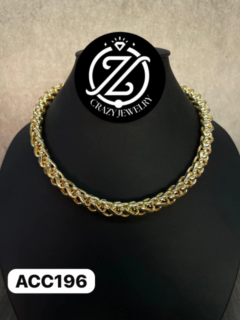 Cadena Acero inoxidable- espiga doble (cola de dragón) dorada - comprar en línea