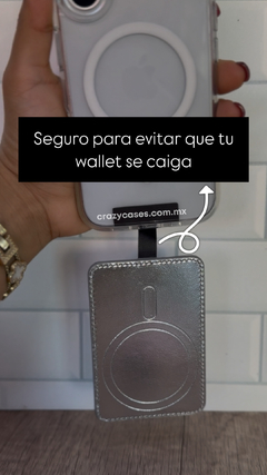 Fancy Wallet MagSafe- Silver - Crazy Cases