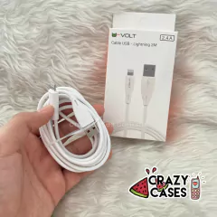Cable USB-Lightning 2M Blanco U-VOLT - comprar en línea