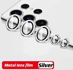 Protectores de cámara acero+titanio silver s24