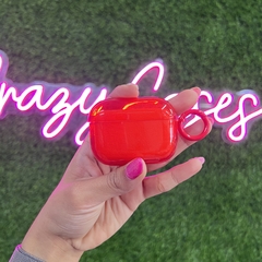 Rojo transparente- airpods pro