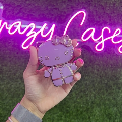 Kitty lila mirror pop socket