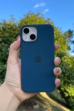 Apple silicon navy blue ip 11 - comprar en línea