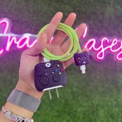 Xbox videojuego protector cable y cubo 20W