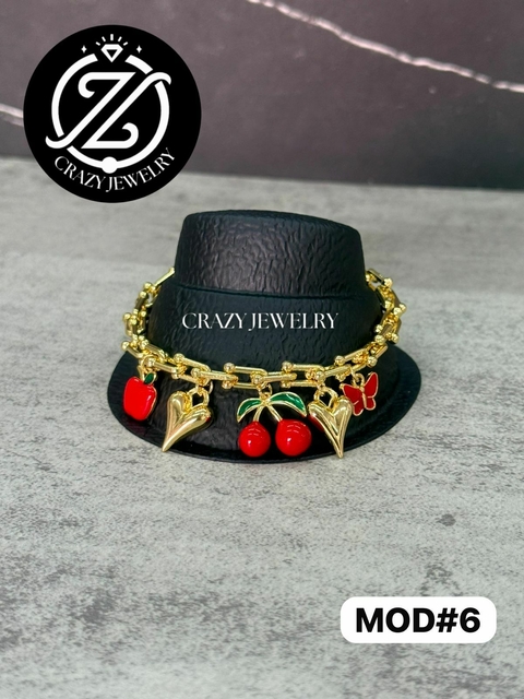 Pulsera cerezas - Modelo #6 - comprar en línea