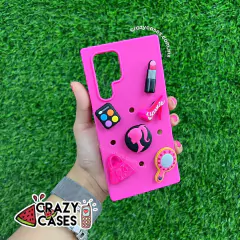 Barbie charms/pines case S23 ultra - Crazy Cases