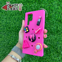 Barbie charms/pines case S22 ultra - comprar en línea