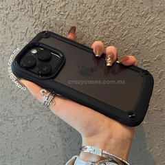 Case tipo uso rudo metal black ip 15 pro