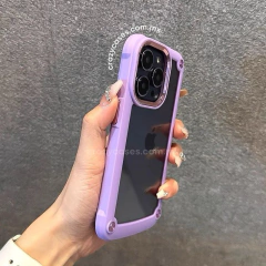 Case tipo uso rudo metal lila ip 12/12 pro - comprar en línea