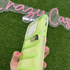 North Face Neon green Uso rudo ip 14 plus - Crazy Cases