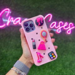 Barbie pink charms iPhone 11