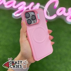 case magsafe pink/soporte ip 14 pro max - Crazy Cases