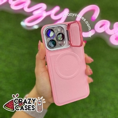 case magsafe pink/soporte ip 14 pro max - comprar en línea