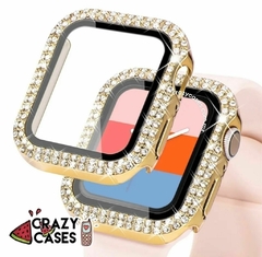Case apple watch cristales- gold 46mm serie 10