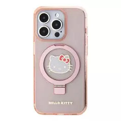 Case hello kitty/ soporte MagSafe pink ip 15