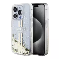 Guess Glitter stripe gold- Ip 15 - comprar en línea