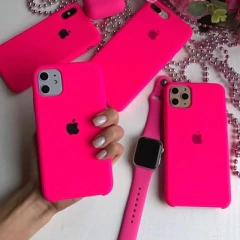 Apple Silicon- Rosa Neón ip15 plus