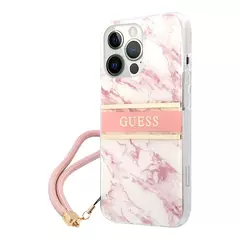 Case guess marble stripe rosa ip 14 - comprar en línea