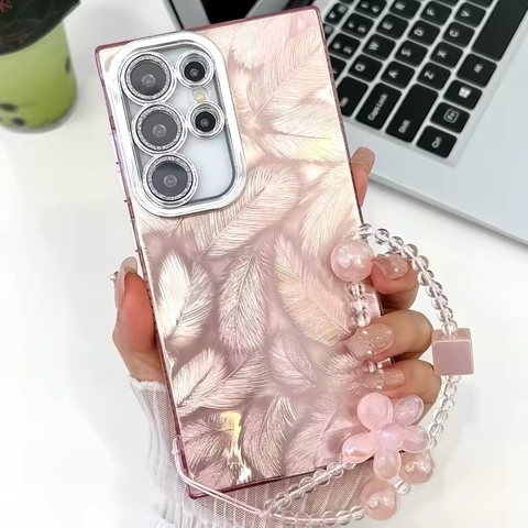 Case mármol láser + protección de cámara- S25 plus