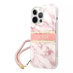 Case guess marble stripe rosa ip 14 Pro Max - comprar en línea
