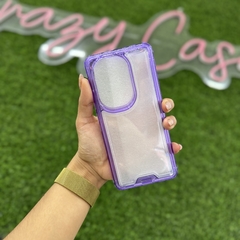 Case uso rudo borde morado OPPO 11 5g
