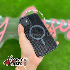 Case diamond MagSafe black + protección de camaras ip 12 - comprar en línea