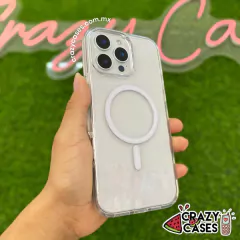 Case MagSafe Transparente tipo gear uso rudo iPhone 13/14