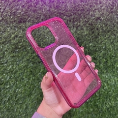 Magsafe glitter red wine- uso rudo ip 14 pro - Crazy Cases