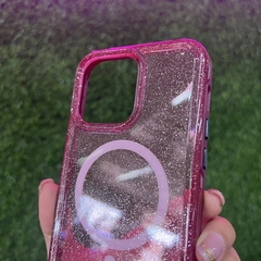 Magsafe glitter red wine- uso rudo ip 14 plus