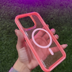 Magsafe glitter pink uso rudo- ip 14 plus en internet