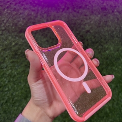 Magsafe glitter pink uso rudo- ip 13/14 en internet