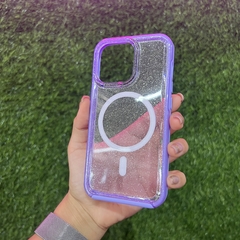 Magsafe Glitter lila uso rudo ip 13/14 - Crazy Cases
