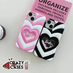 Barbie heart black ip 13 pro max /12pro max - Crazy Cases