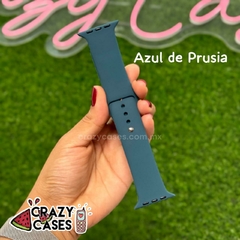 Banda Silicon azul de prusia 42/44/45/49mm