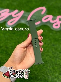 Banda Silicon verde oscuro 38/40/41mm